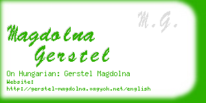 magdolna gerstel business card